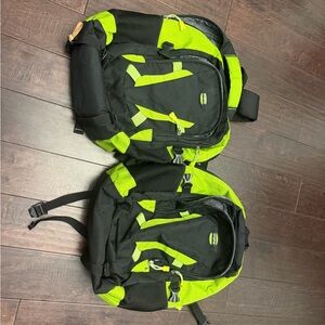 Black and Green Backpack Set